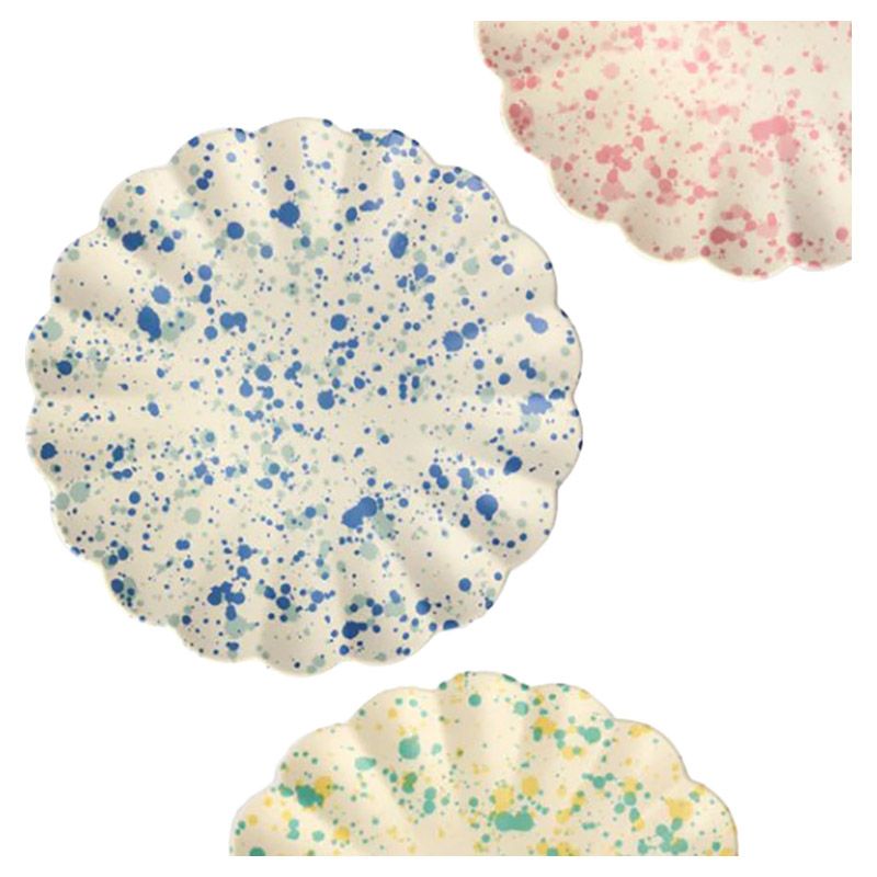 Meri Meri - Speckled Bamboo Plates - Small - 6Pcs