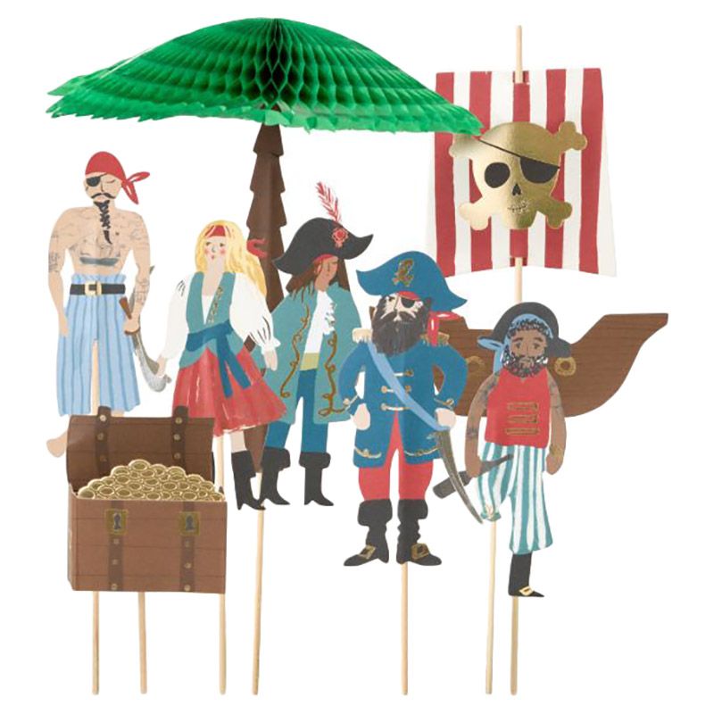 Meri Meri - Pirates & Palm Tree Cake Toppers