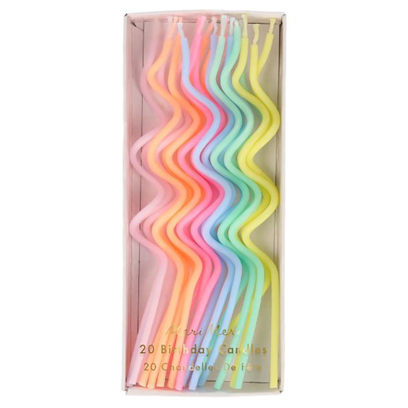 Meri Meri - Swirly Candles - 20pcs - Pastel