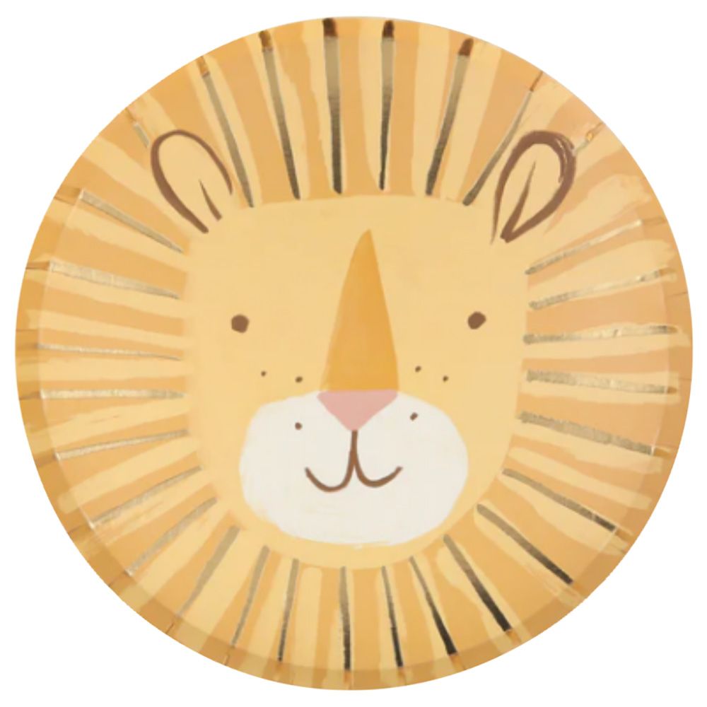 Meri Meri - Lion Plates - Pack of 8