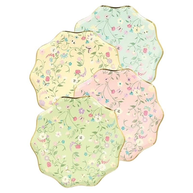 Meri Meri - Laduree Paris Floral Side Plates - 8pcs