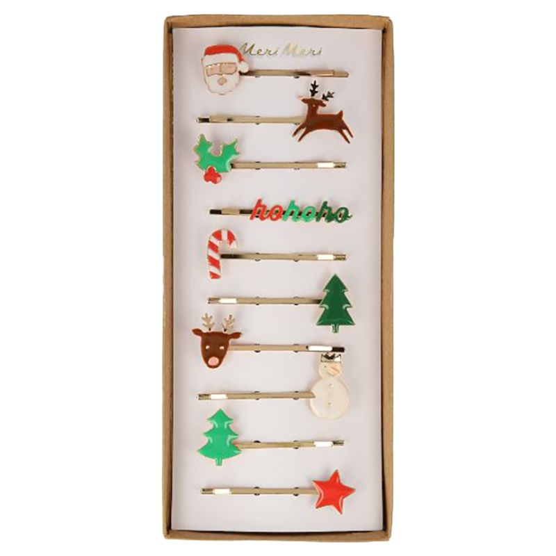 Meri Meri - Christmas Enamel Hair Slides - 10pcs