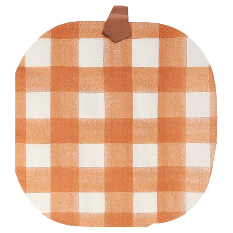 Meri Meri - Gingham Pumpkin Napkins - 16pcs