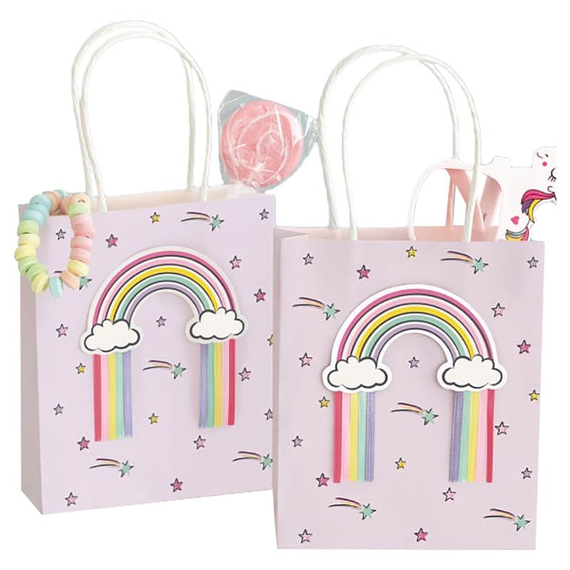 Unique - Unicorn Favour Bag With Rainbow Tassel