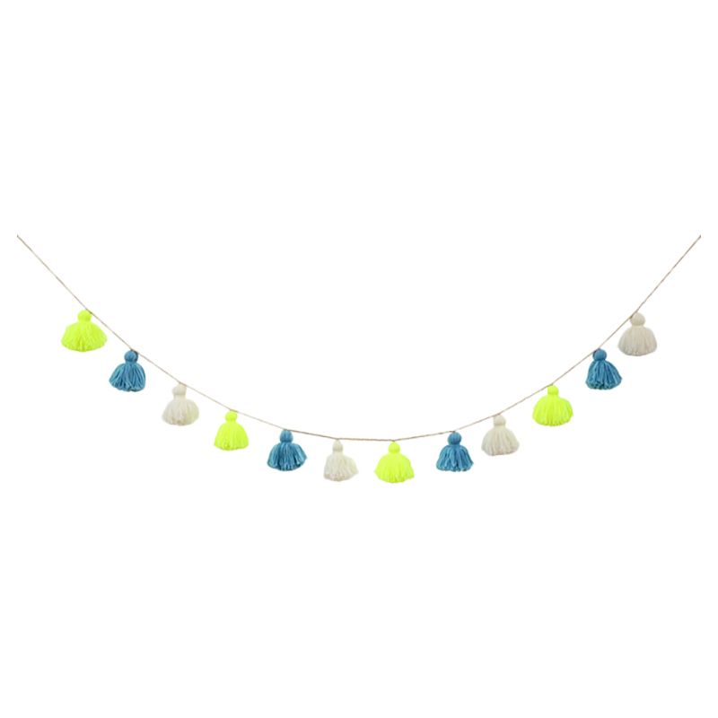 Meri Meri - Wool Tassel Garland Blue