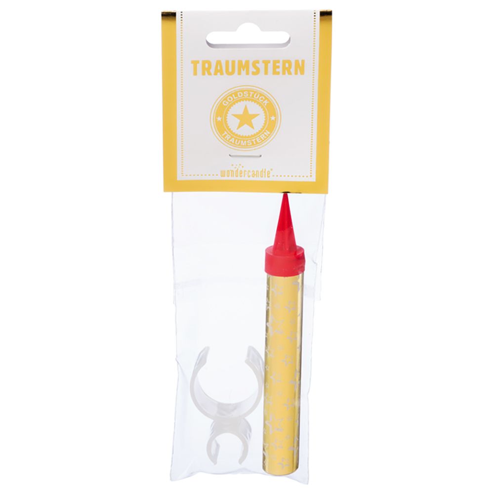 Wondercandle - Dream Star with Bottle Clip - Gold