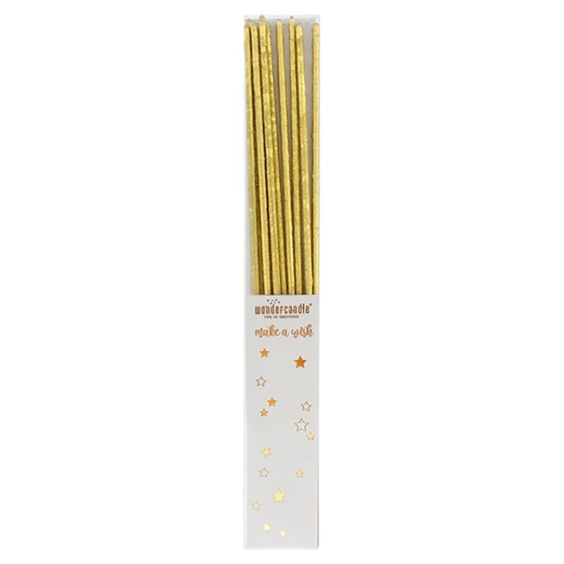 Wondercandle - Sparkler Candle Set - Gold - Pack of 10