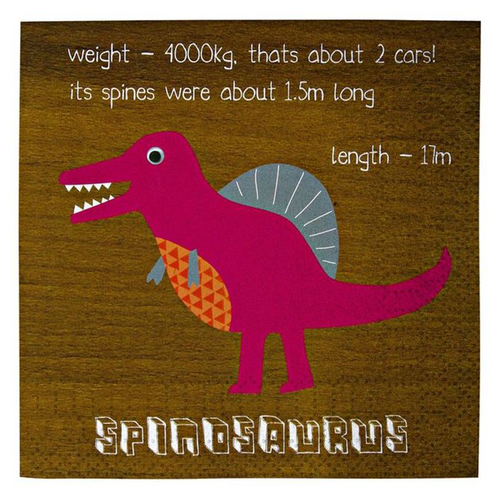 Meri Meri - Dinosaur Party Napkins 20pcs Small