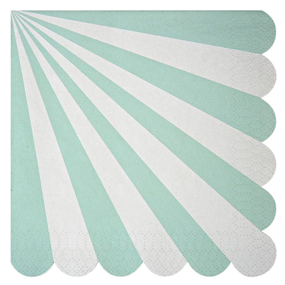 Meri Meri - Toot Sweet Napkins Large Pack of 20 - Aqua