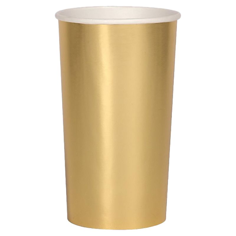 Meri Meri - Gold Highball Cups - 8 Pcs