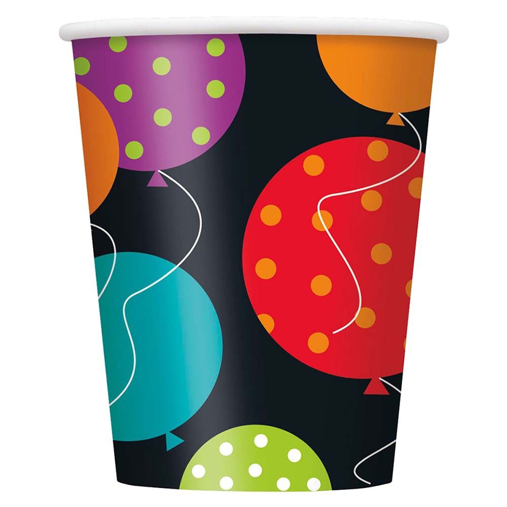 Unique - Birthday Cheer Cups Pack of 8