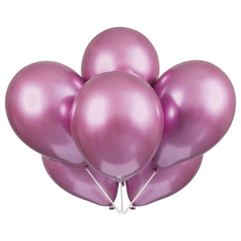 Unique - Platinum Latex Balloon - 6 pcs - Pink