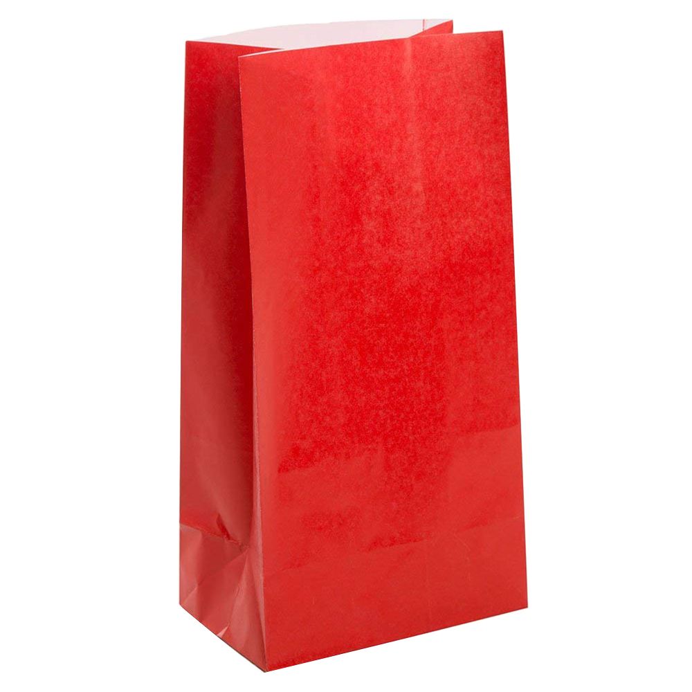 Unique - Paper Party Bags - Ruby Red