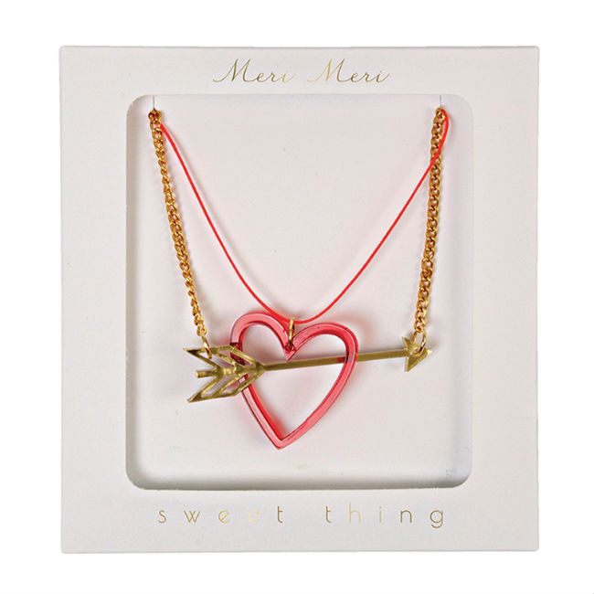 Meri Meri - Heart & Arrow Necklace