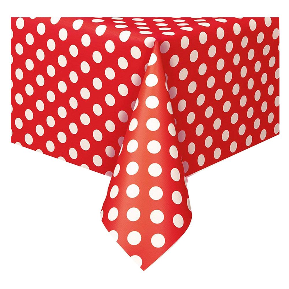 Unique - Dot Table Cover - Ruby Red