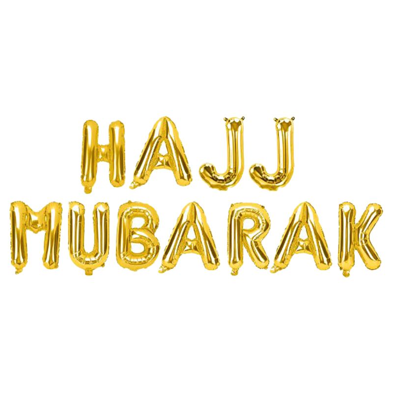 Eid Party - Hajj Foil Balloons - Gold