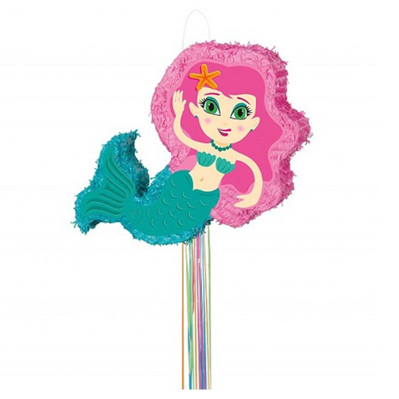 Unique - Mermaid Shaped Pull Pinata