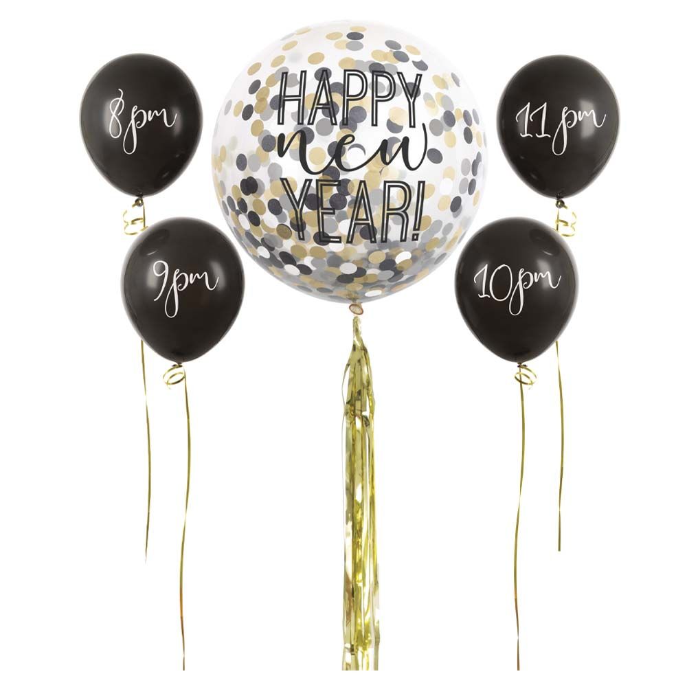 Unique - New Years Countdown Balloon Kit - 5 pcs