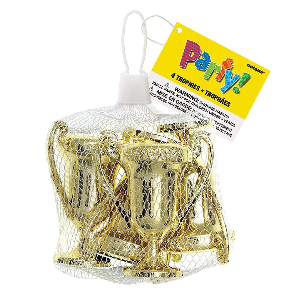 Unique - Bag of Award Trophy 4pcs - Gold