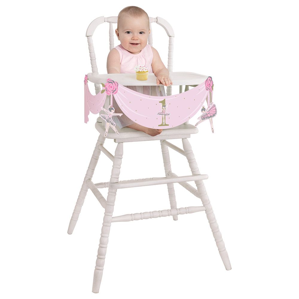 Unique - Ballerina 1st Birthday High Chair Deck Kit