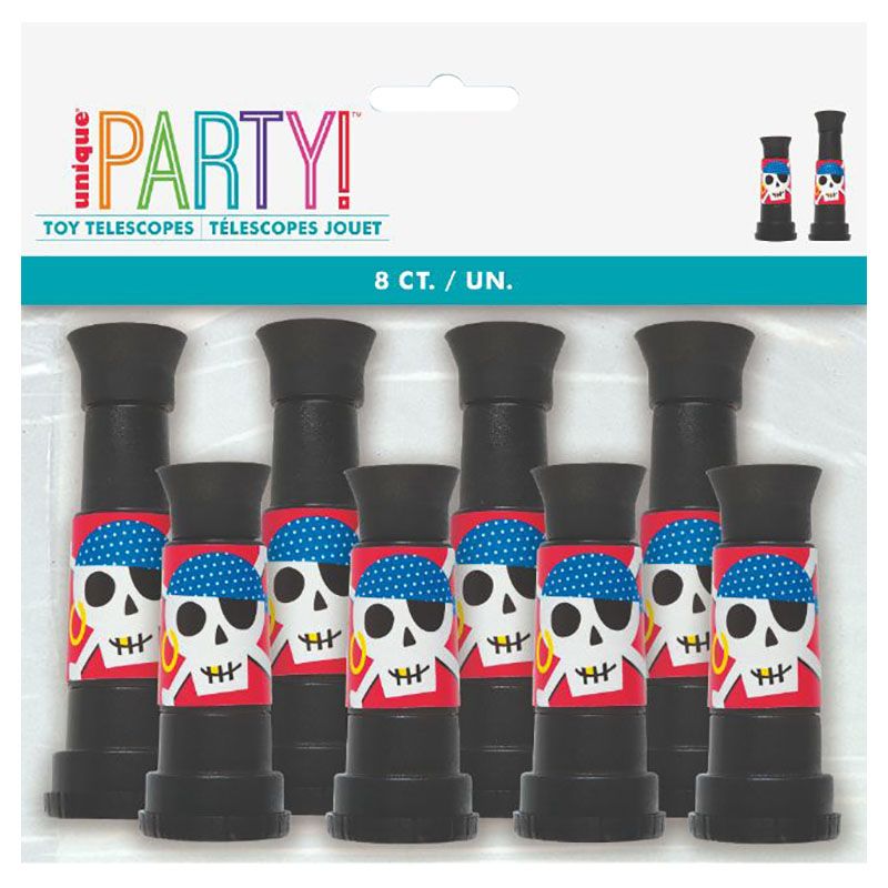 Unique - Pack Of 8 Pirate Telescope