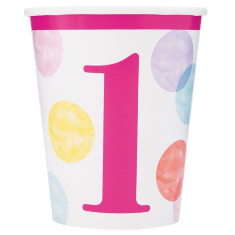 Unique - Pink Dots Cups