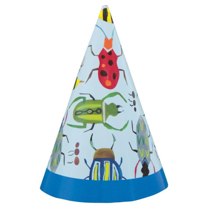 Unique - Bug Mini Party Hat, 8pc