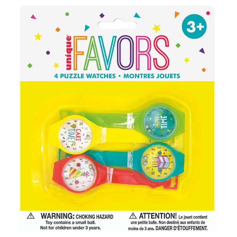 Unique - Pack Of 4 Puzzle Watches