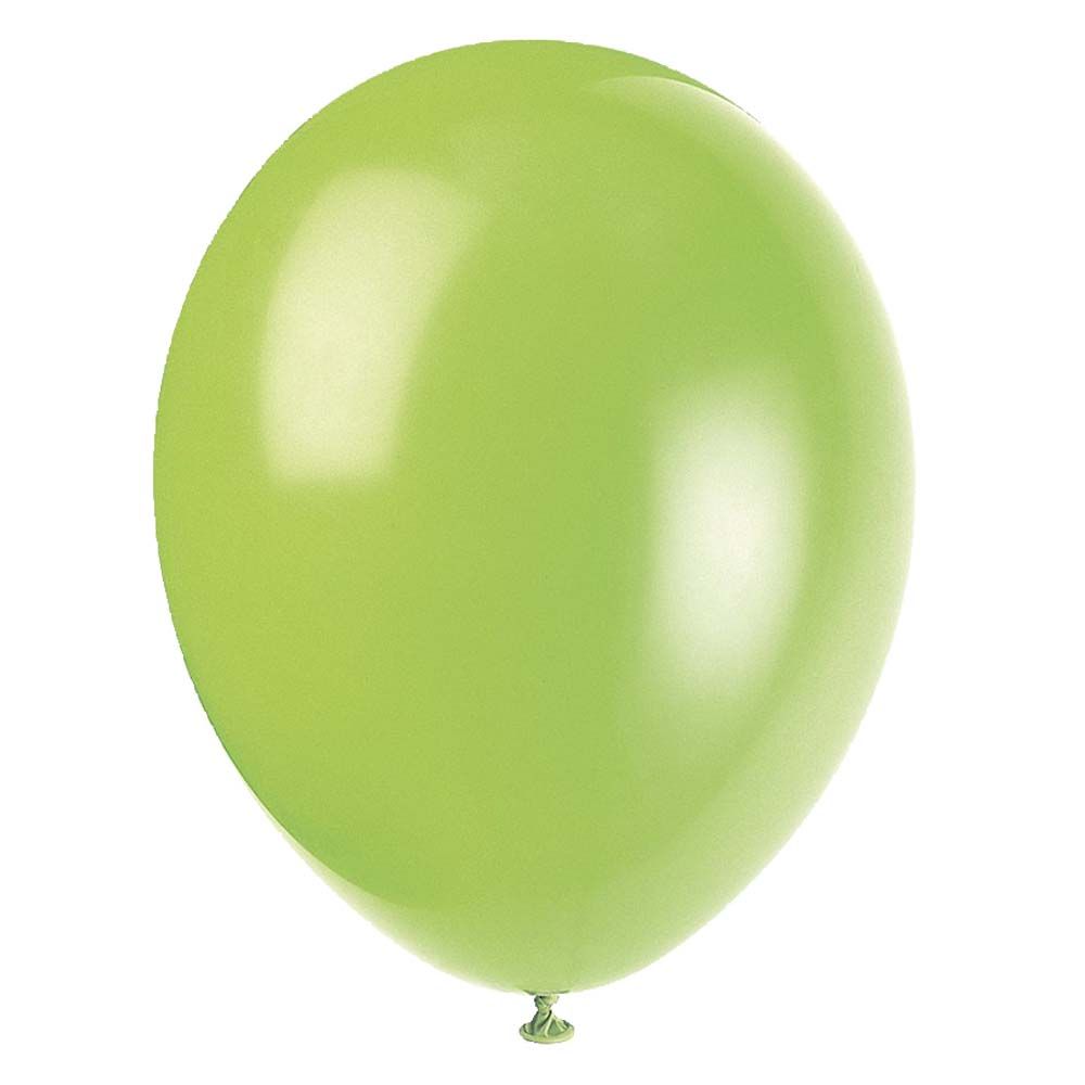 Unique - Lime Balloon Pack of 10 - Green