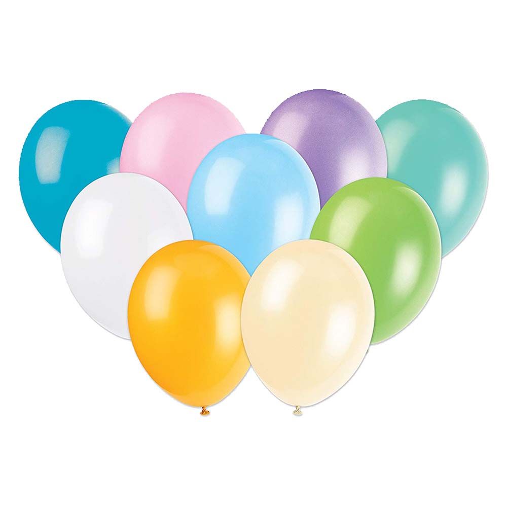 Unique - Pastel Assorted Balloon Pack of 10