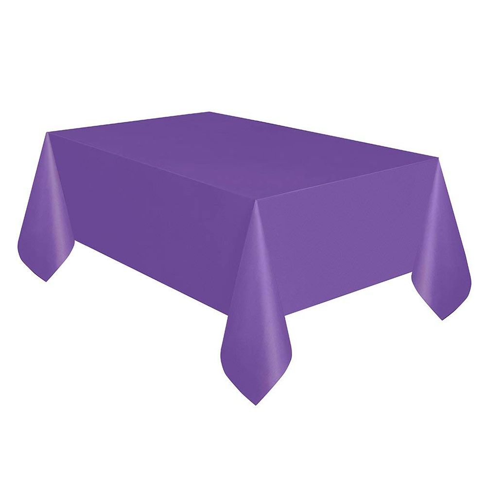 Unique - Plastic Table Cover - Neon Purple