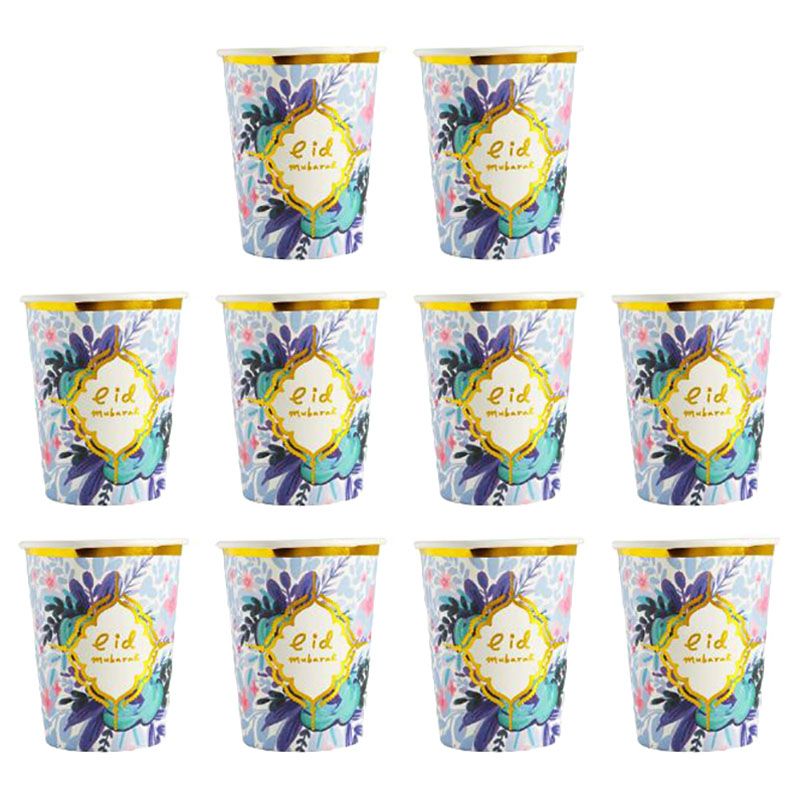 Eid Party - Floral Paper Cups - 10pcs