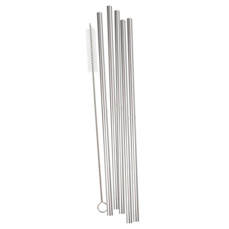 Ginger Ray - Silver Stainless Steel Straws