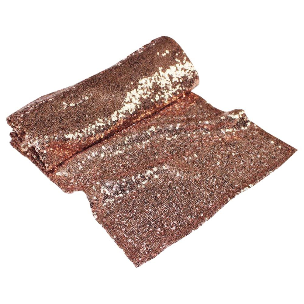 Ginger Ray - Rose Gold Sequin Table Runner - Gold