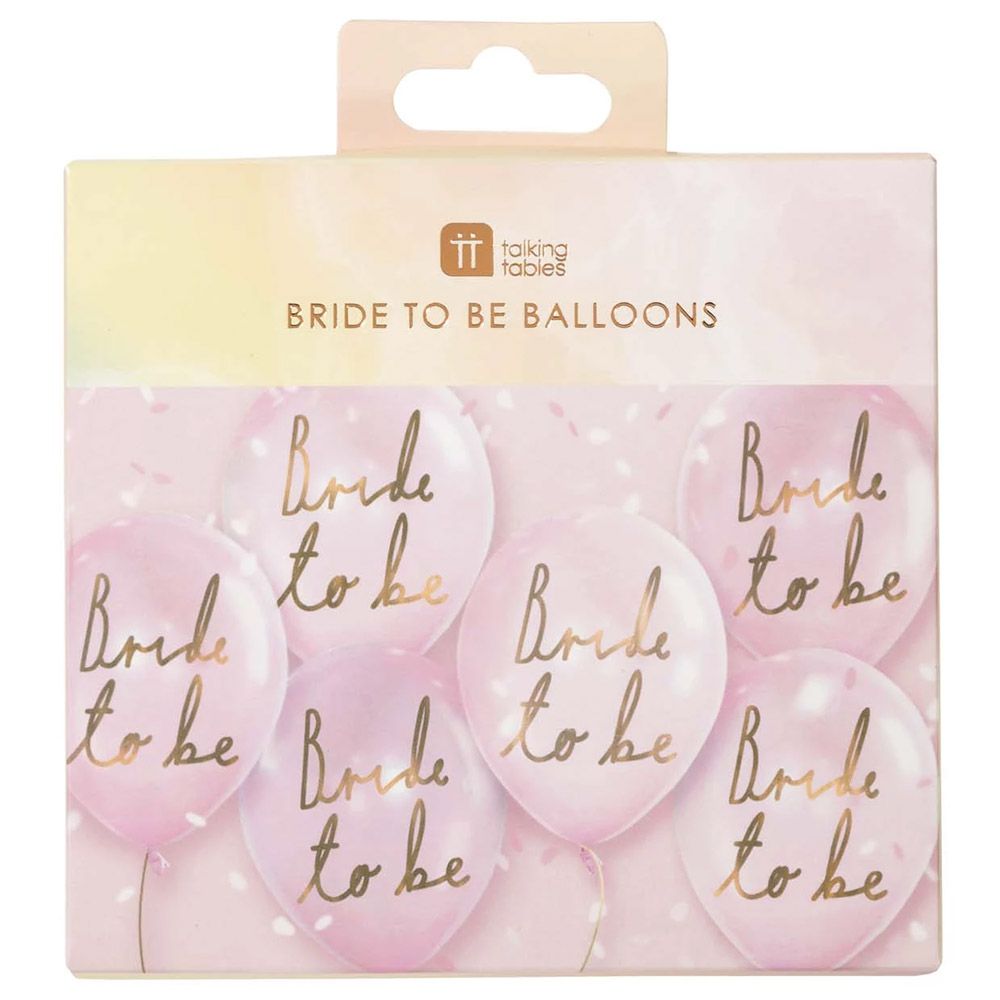 Talking Tables Blossom Girls Bride To Be Balloons Pink