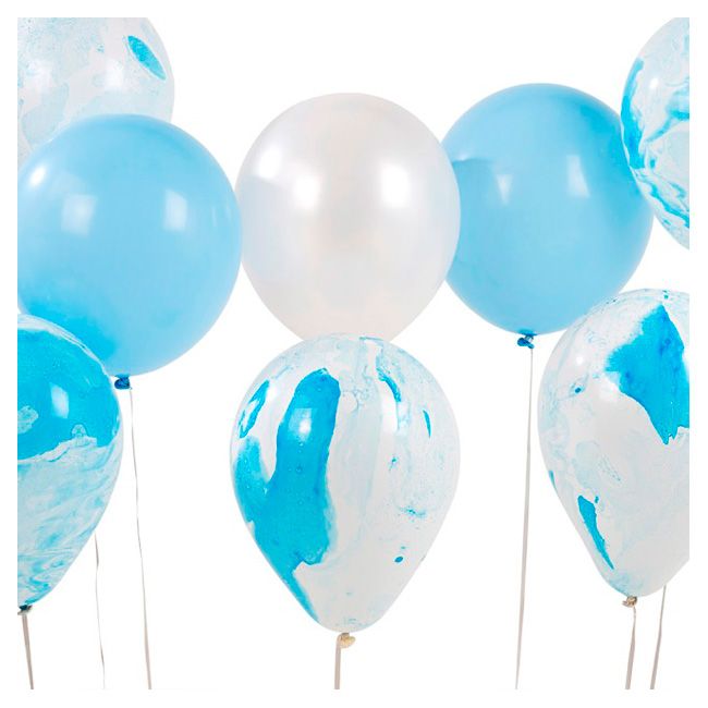 Talking Tables - We Heart Blue Marble Balloons