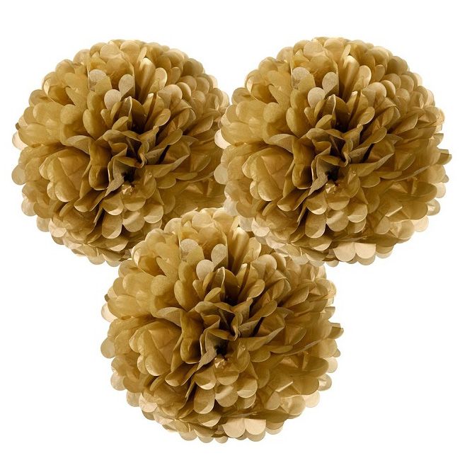 Talking Tables - Decadent Decs Gold Pompoms