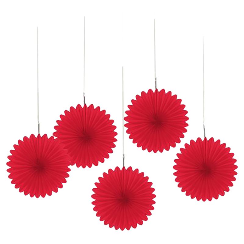 Party Camel - Mini Hanging Fans - Red