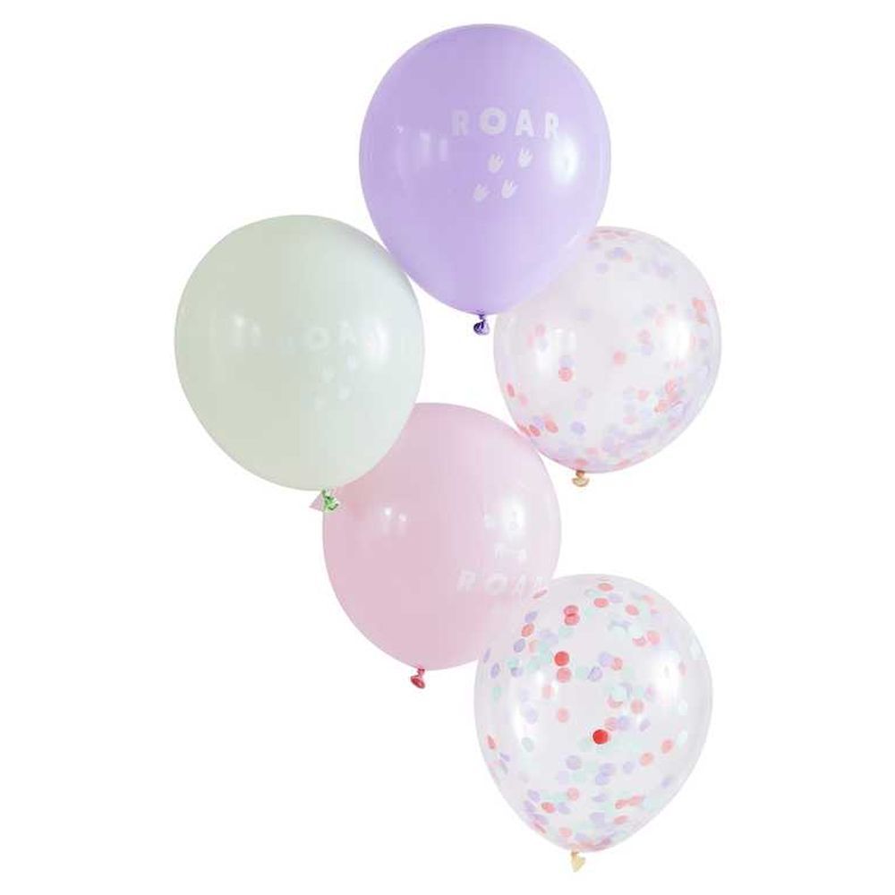 Ginger Ray - Pink, Lilac & Pastel Green Roar Balloon