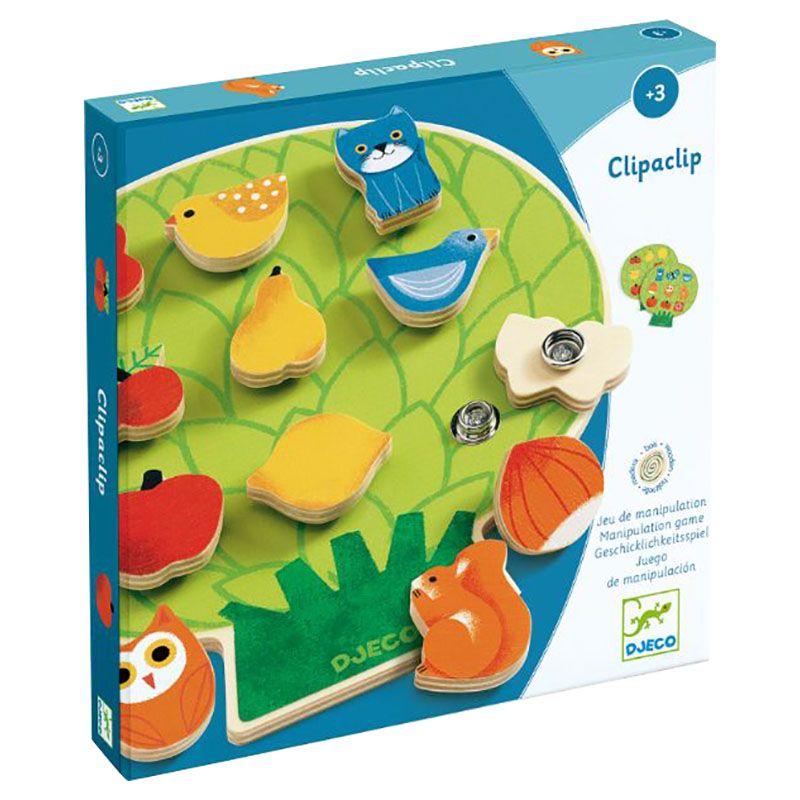 Djeco - Clipaclip Wooden Game