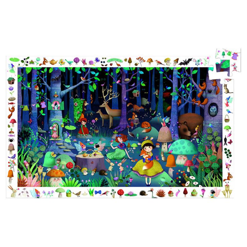 Djeco - Observation Puzzle Enchanted Forest