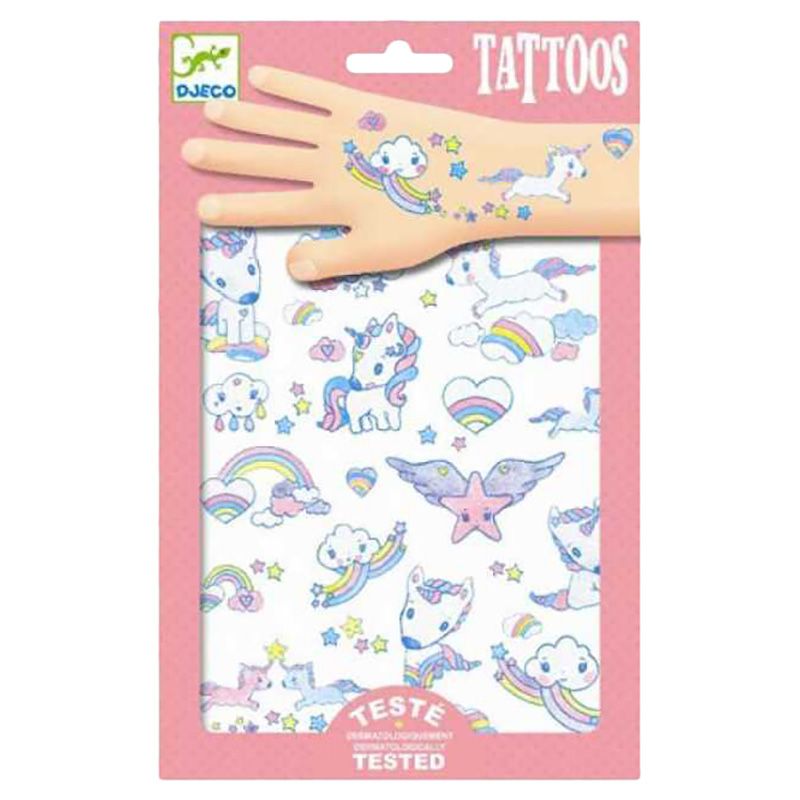 Djeco - Unicorns Glitter Tattoos