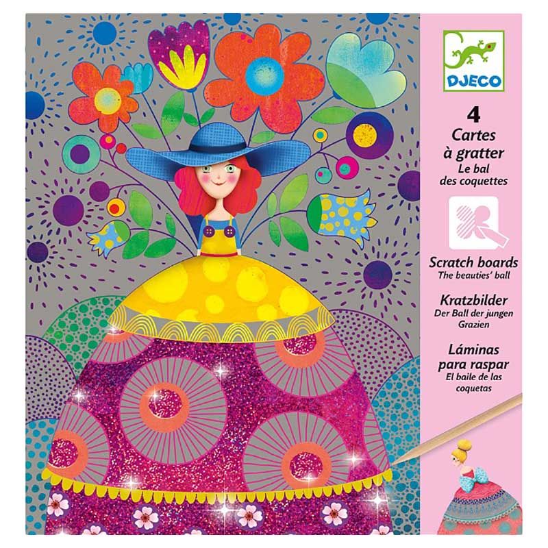 Djeco - The Beauties' Ball Scratch Cards