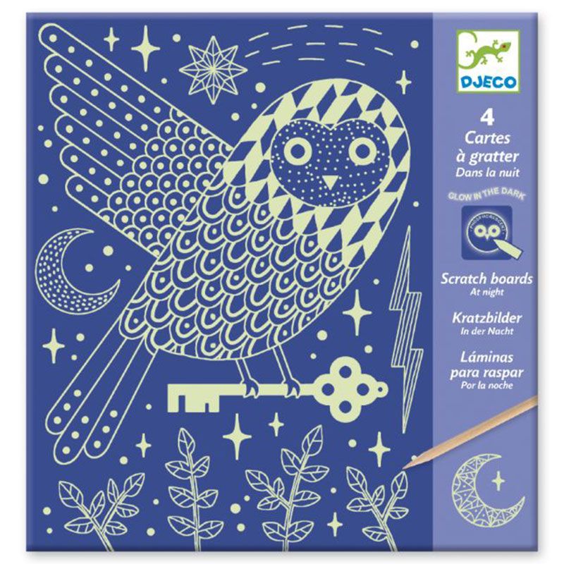 DJECO - At Night Scratch Cards