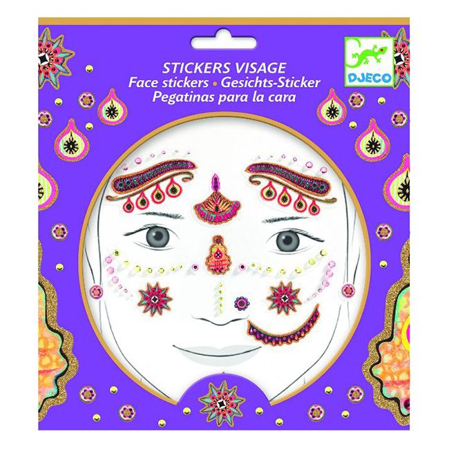 Djeco - Princess India Face Stickers