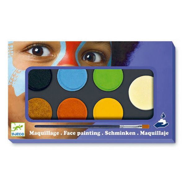 Djeco - 6 Colours Palette Face Paints