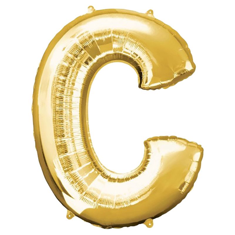 Amscan - 16" Gold Foil Letter C Balloon