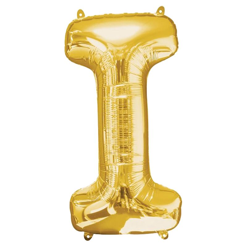 Amscan - 16" Gold Foil Letter I Balloon