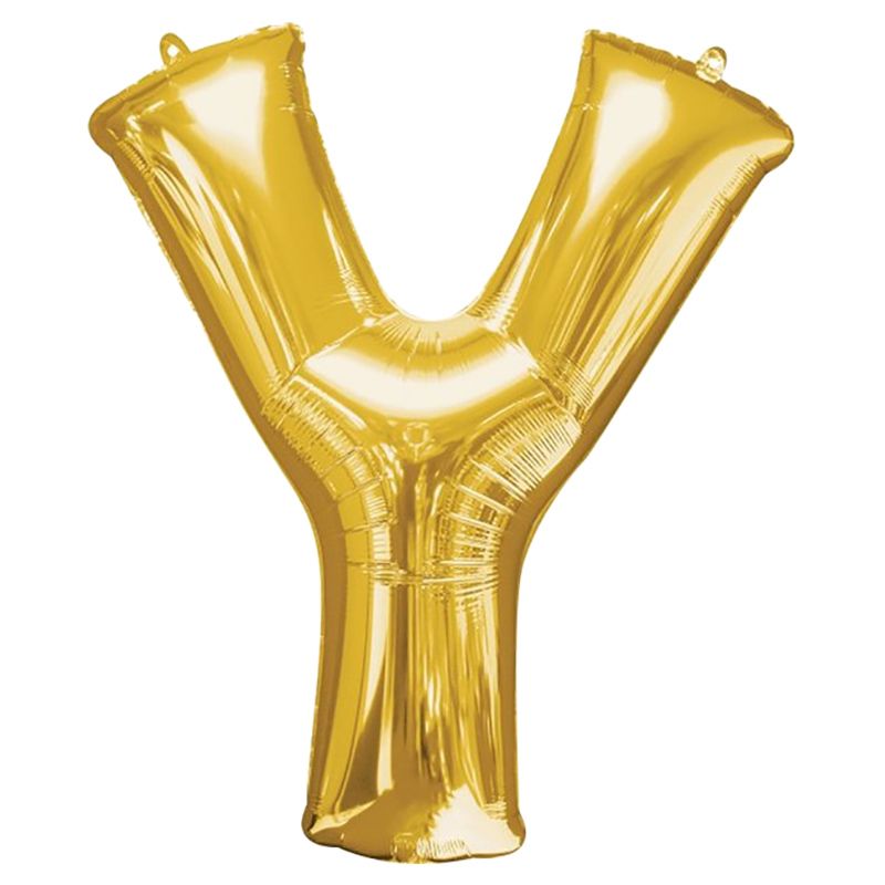 Amscan - 16" Gold Foil Letter Y Balloon