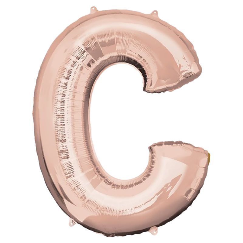 Amscan - 16" Rose Gold Letter C Balloon